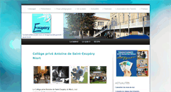 Desktop Screenshot of college-saint-exupery-niort.com